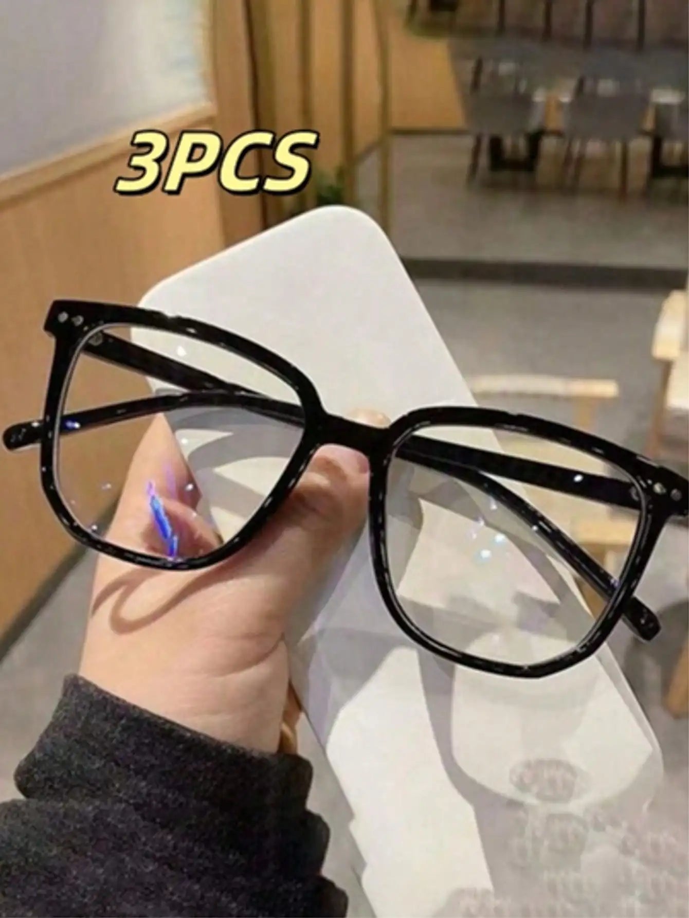 Square Acetate Blue Light Blocking Universal Fashion Glasses