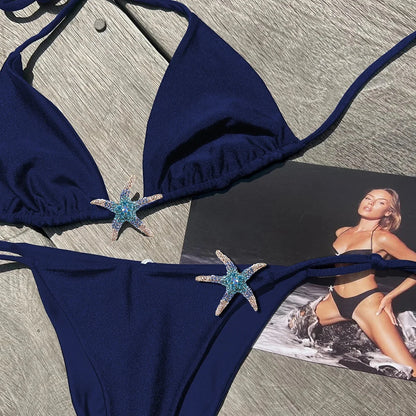 Women's Push Up Halter Bikini Set