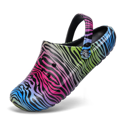 Women's Tie-dye Pattern Slip On Clogs