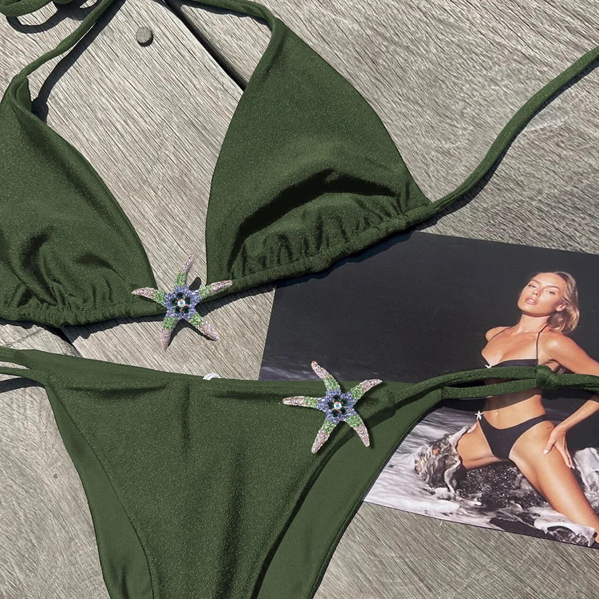Women's Push Up Halter Bikini Set