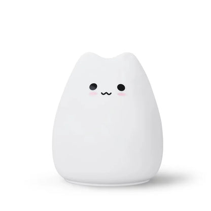 Portable Soft Silicone Cute Cat LED Night Light