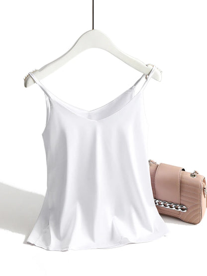 Women's Halter V Neck Spaghetti Strap Top