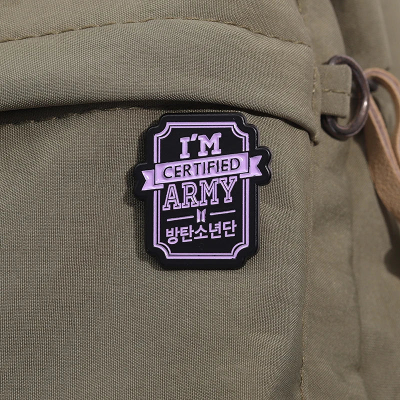 I'm Certified BTS Army Emamel Pins