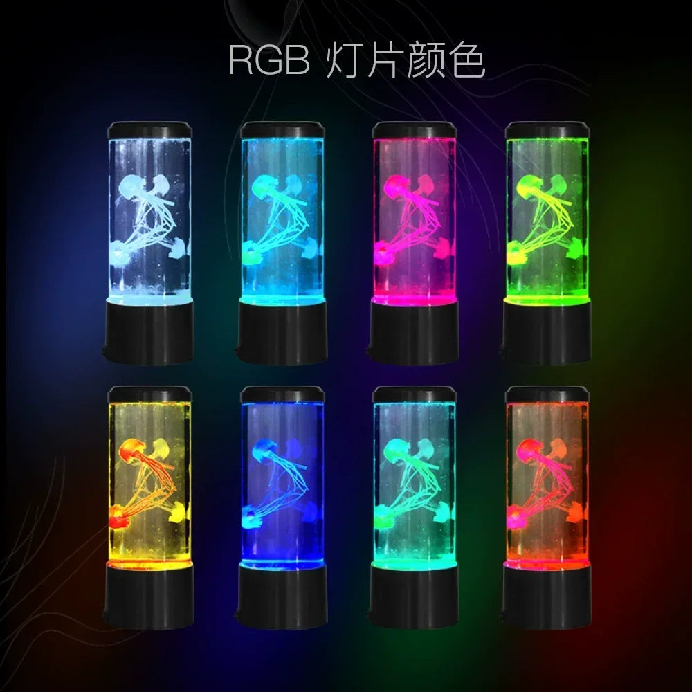 Jellyfish LED Lamp – Remote Control Color Changing Aquarium Night Light Home Decor