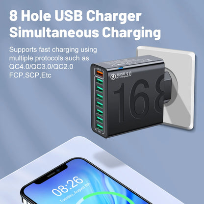 8-Port Hub ⚡ — Fast Power for All Devices