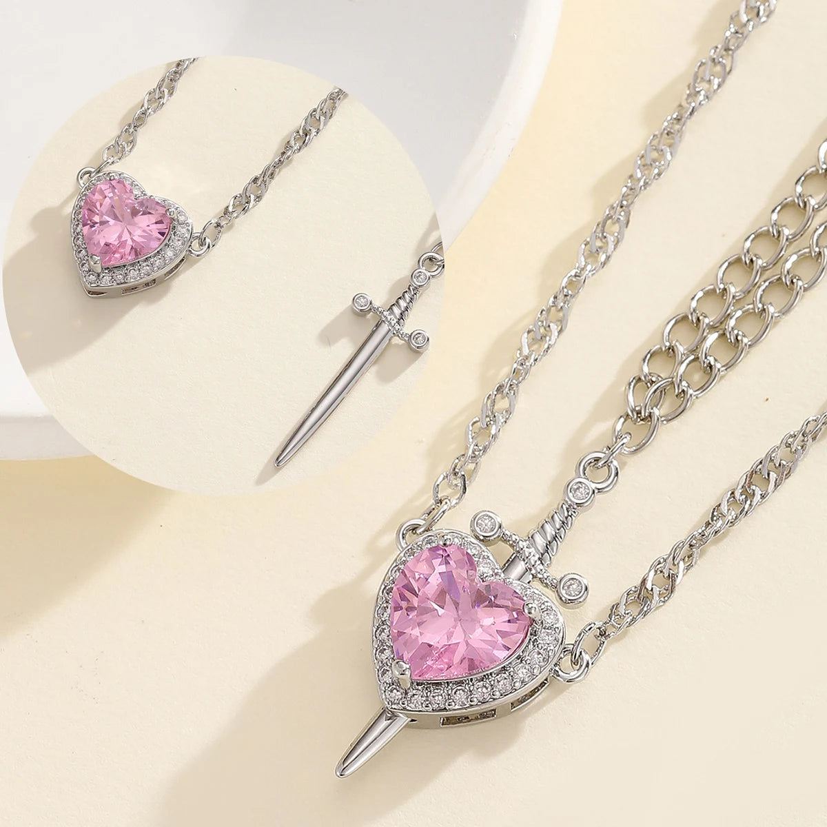 Snow White and the Huntsman Couple Necklace