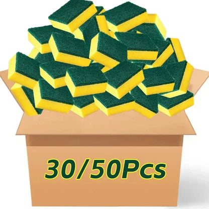 Highly absorbent double-sided sponge