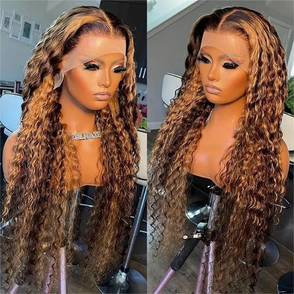 13x6 Water Wave Lace Front Human Hair Wigs