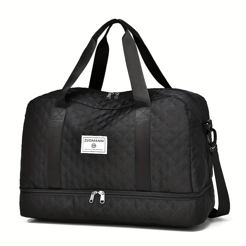 Lightweight Quilted Diamond Pattern Travel Backpack
