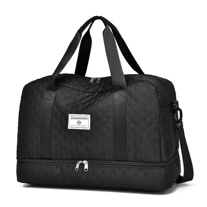 Lightweight Quilted Diamond Pattern Travel Backpack