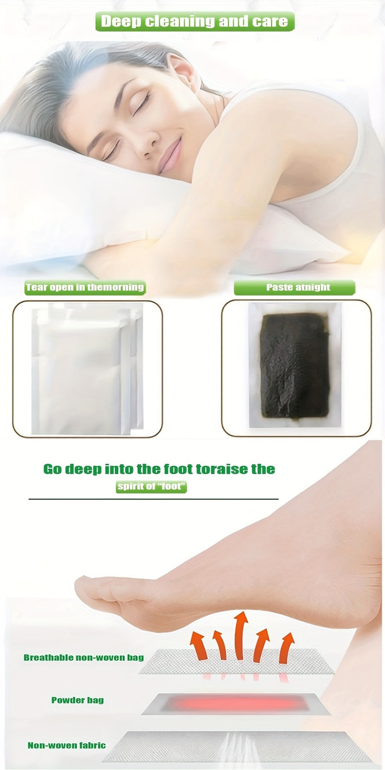 30 Natural Bamboo Foot Pads
