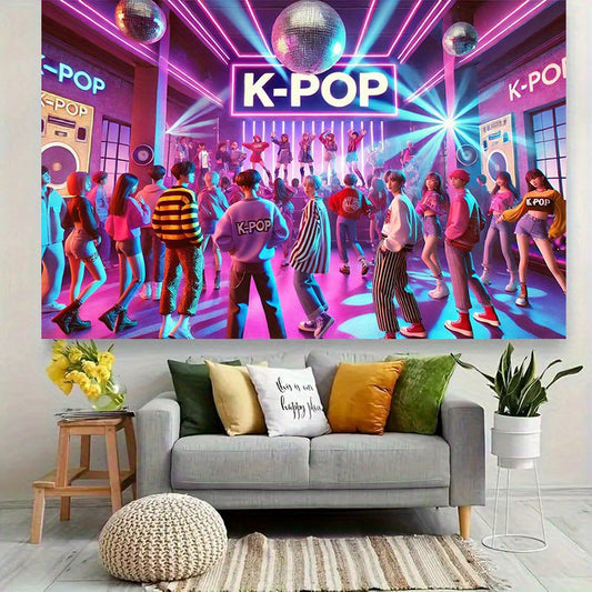 1pc K-Pop Party Backdrop Banner -