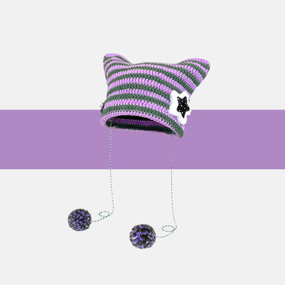 Sweet and Cute Thermal Knitted Cap
