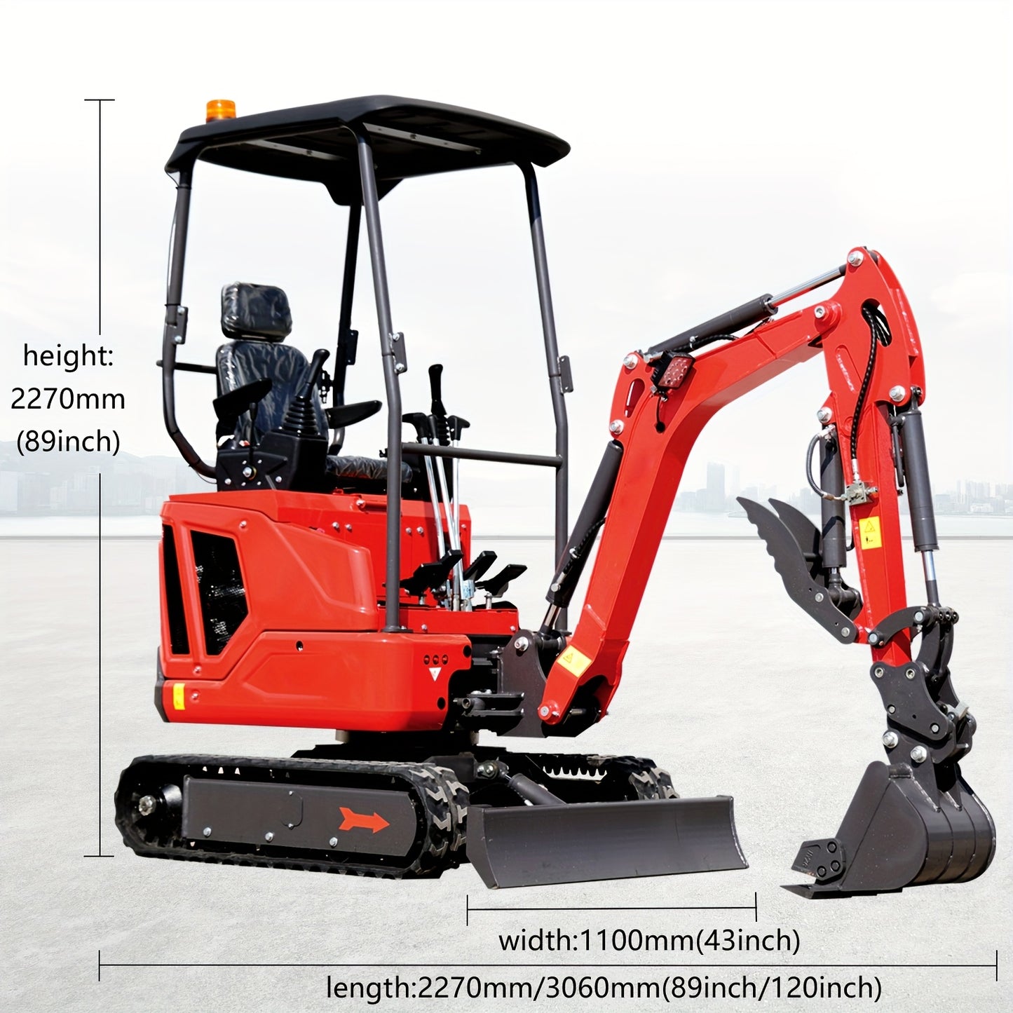 1.6 Ton Crawler Excavator for Construction, Garden And Farm