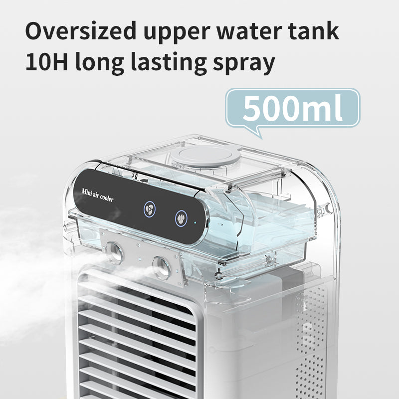 3 In 1 Portable Air Cooling Fan with Humidifying Mist