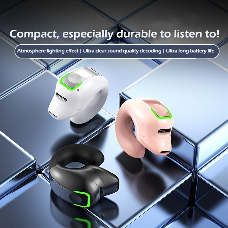 Clip-On Wireless Earbuds with Noise Cancellation