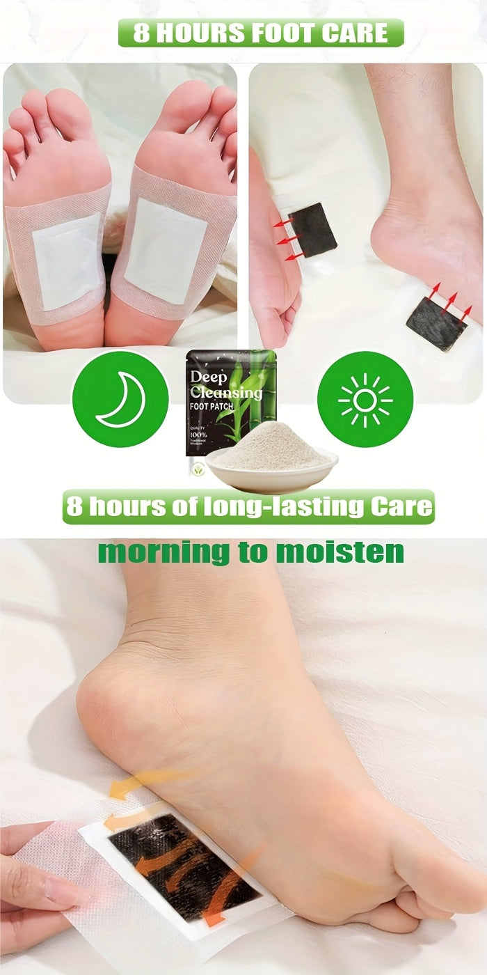 30 Natural Bamboo Foot Pads