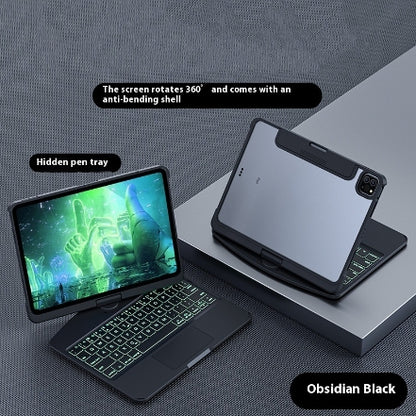 360 Swivel Keyboard Clear Case For I Pad with Pen Slot
