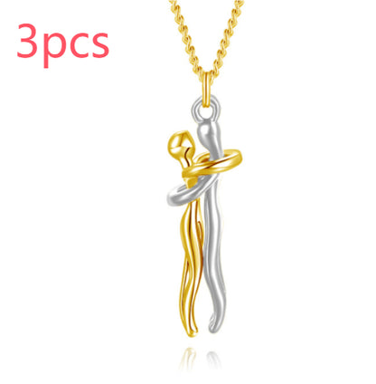 Couple Love Hug Unisex Necklace