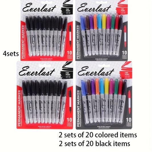 20 Multi-colored Markers