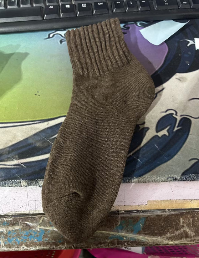 High Ribbed Knitted Sweat-Absorbent Winter Socks