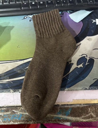 High Ribbed Knitted Sweat-Absorbent Winter Socks