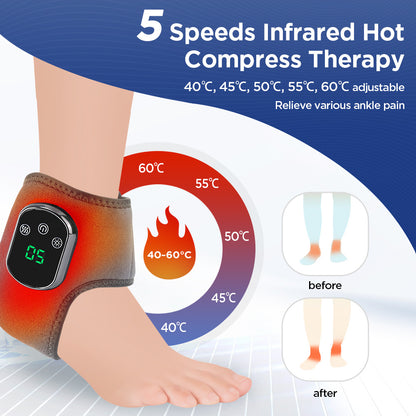 5-Speed Hot Compress Ankle Massager
