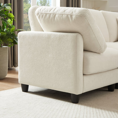 7-Seater Upholstered Sectional Sofa