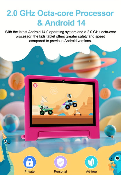 10.1 Inch Android 14 Kids Tablet