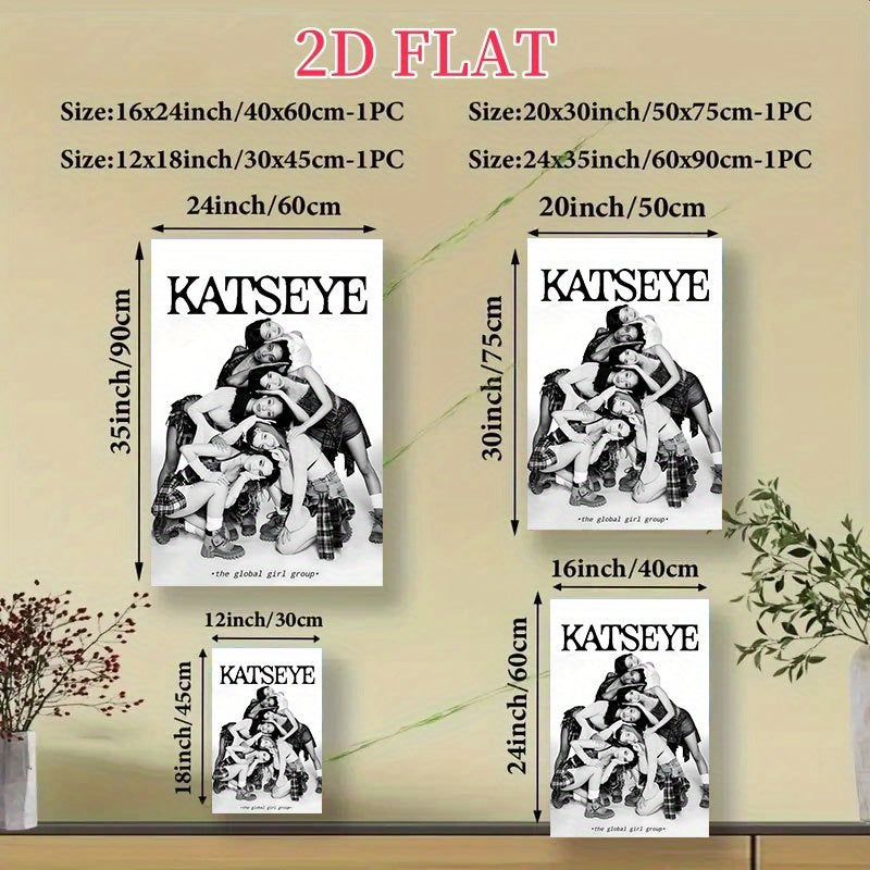 1pc Katseye Global Girl Group Art Print -