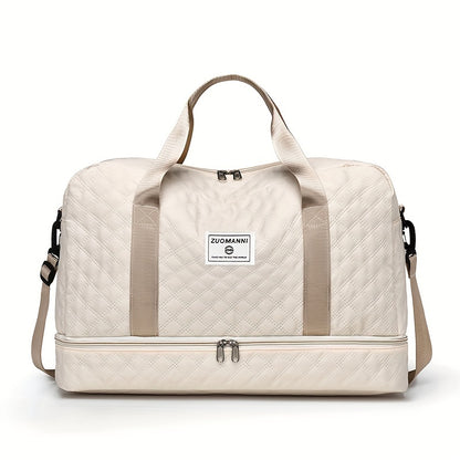 Lightweight Quilted Diamond Pattern Travel Backpack