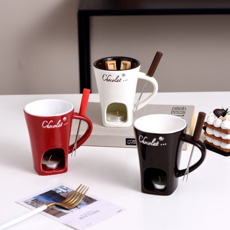Ceramic Pot Stove Hot Chocolate Cup