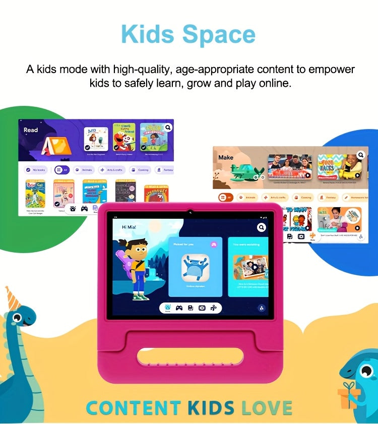 10.1 Inch Android 14 Kids Tablet