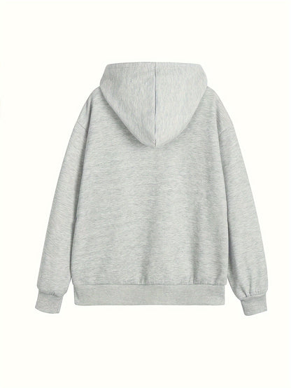 Elegant Women's Hoodie with Harvard Letter Print