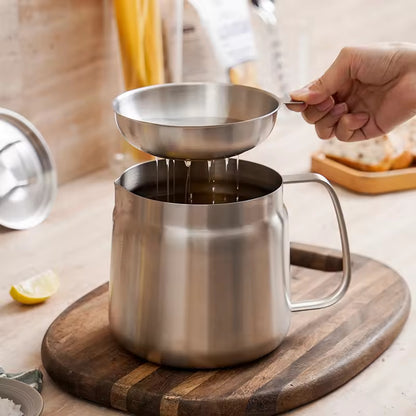 2L Stainless Steel Frying Basket with Fine Mesh Filter