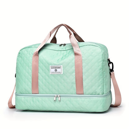 Lightweight Quilted Diamond Pattern Travel Backpack