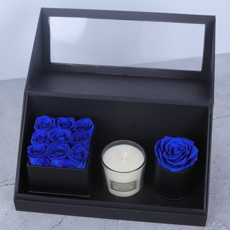Eternal Rose and Aromatherapy Candle Valentine's Day Set