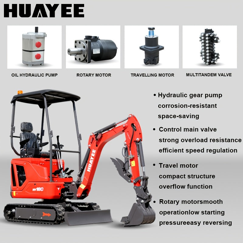 1.6 Ton Crawler Excavator for Construction, Garden And Farm