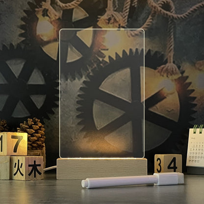 LED Creative Note Night Light Board with Pen