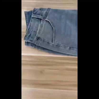 Plus-Size Women's Straight-Leg Denim Pants
