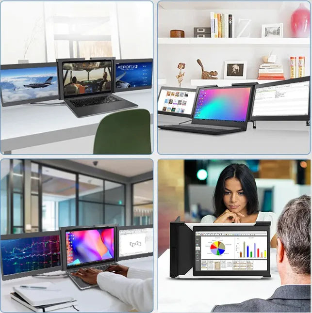 Portable HD Dual Screen Monitor Extension