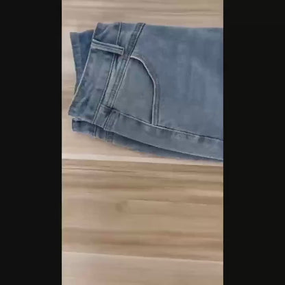 Plus-Size Women's Straight-Leg Denim Pants