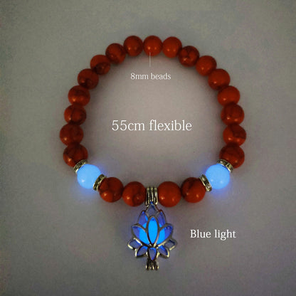 Glowing Lotus Healing Bracelet